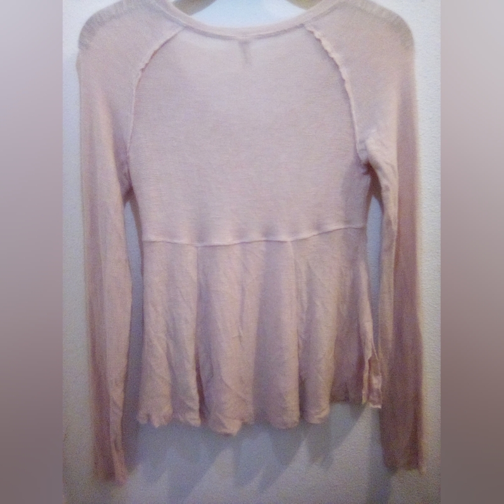 Free People Intimately Super Scoop Long Sleeve Top Size XS Boho Feminine - Picture 11 of 14